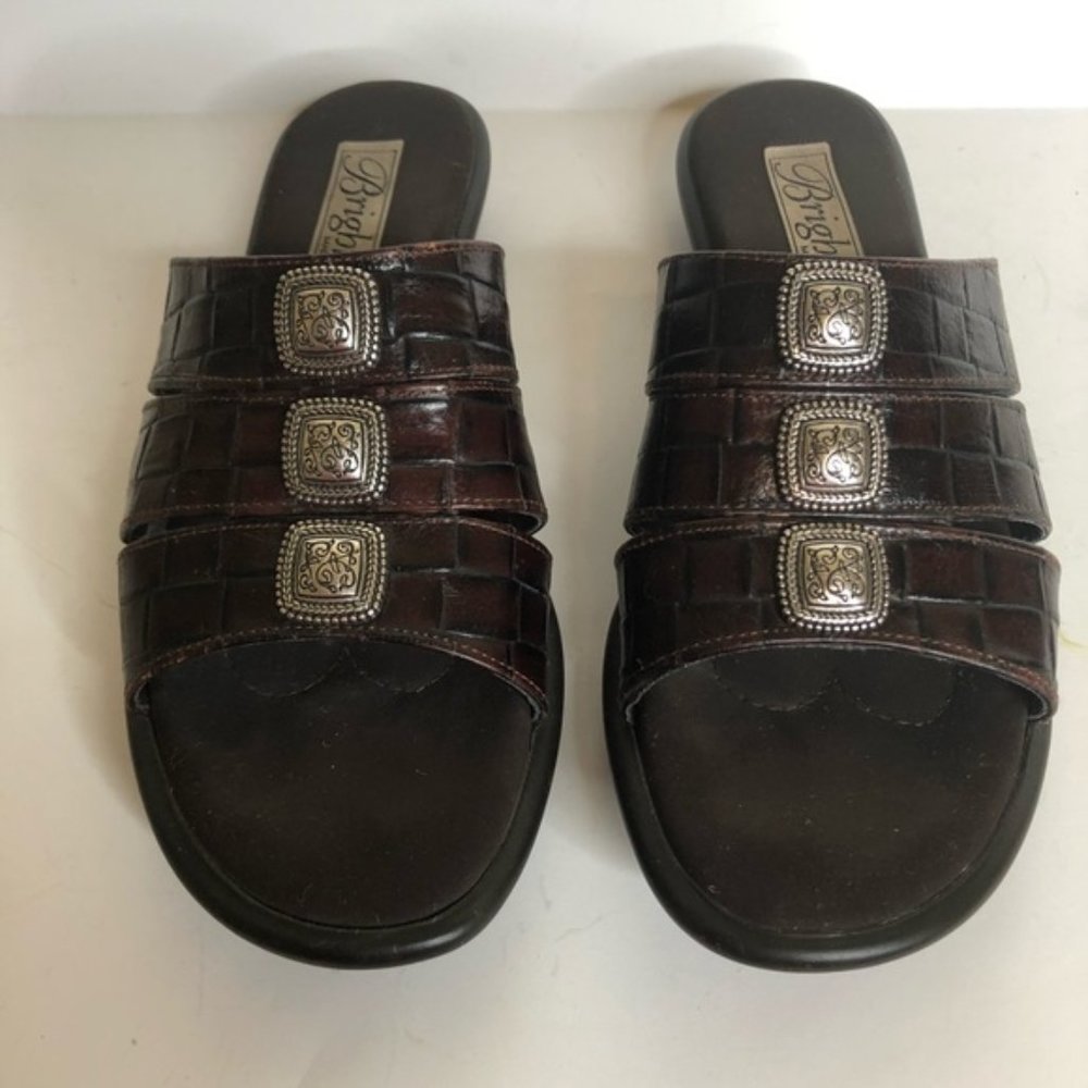 Brighton Leather Sandal/Slide Made In Italy
